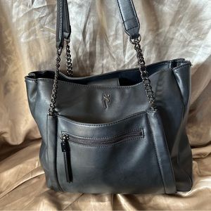 Simply Vera Vera Wang Leather Pocket Tote Bag